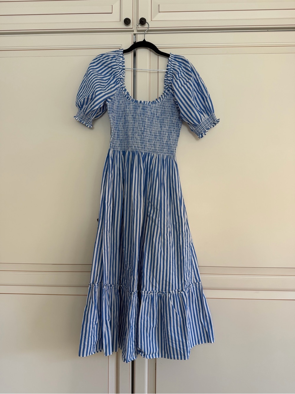 Hill House Home The Louisa Nap Dress Blueberry Stripe (121) - Picture 2 of 6